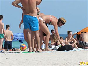 naughty first-timer big globes teens hidden cam Beach vid